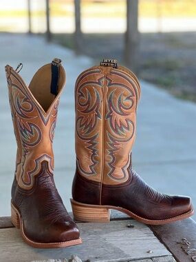 Hyer Boot Co. Hays Brown Navaro American Bison Boot